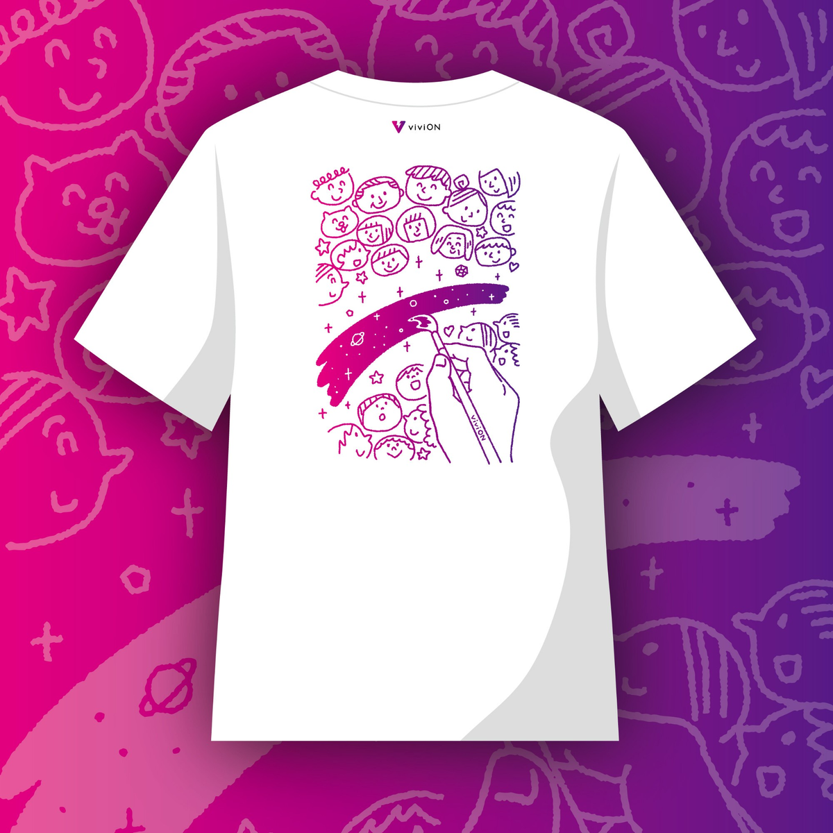 『GENSEKi公式Tシャツコンテスト応募作品 viviONは架け橋を描く』