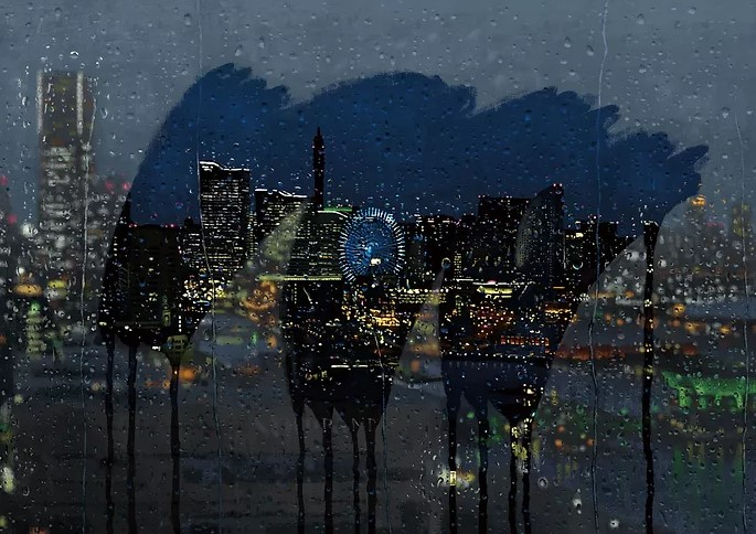 『窓の外は雨』