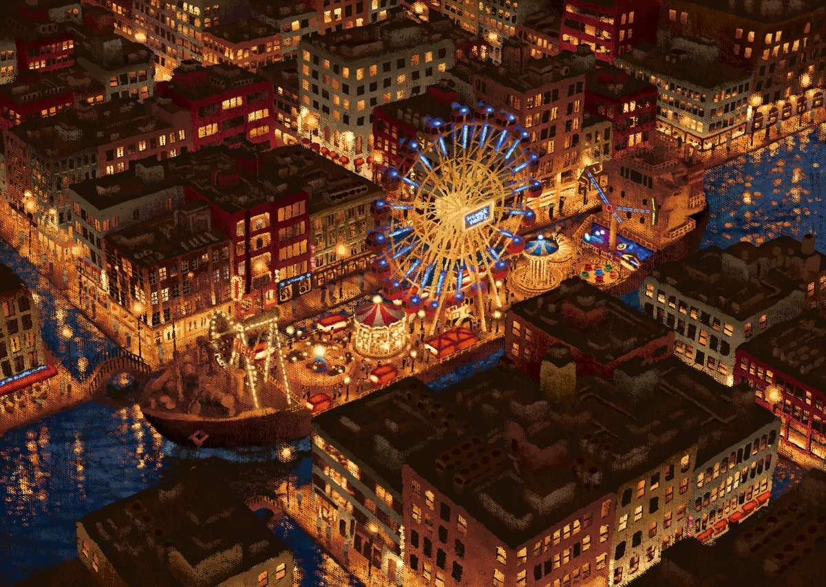 『遊園地が街にやって来た』